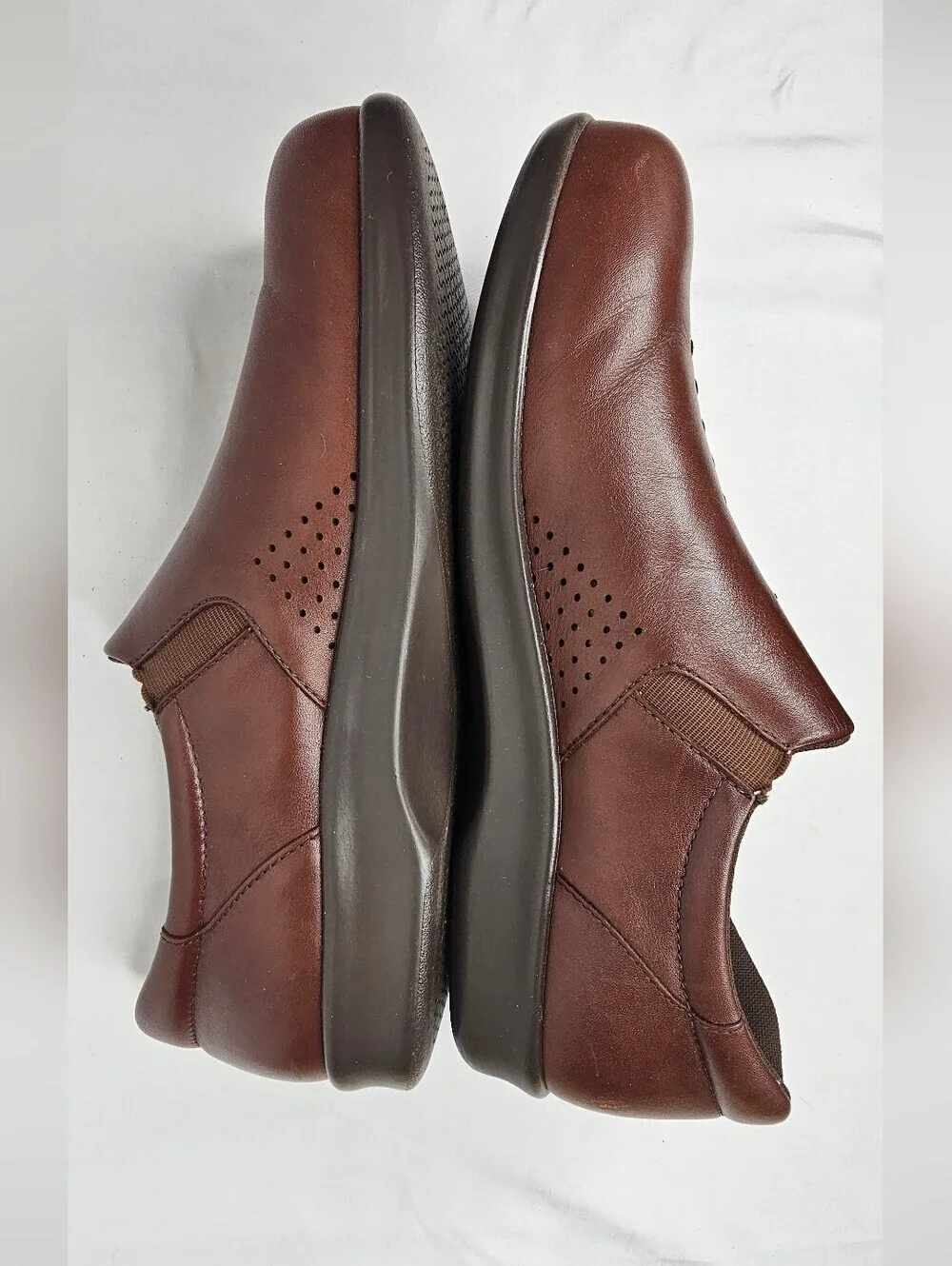 SAS Tripad Comfort Viva Brown Leather Slip-On Loafer Shoes Women's 9S